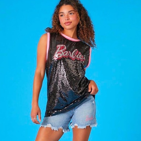 Forever 21 Tops - Barbie Sequin Jersey